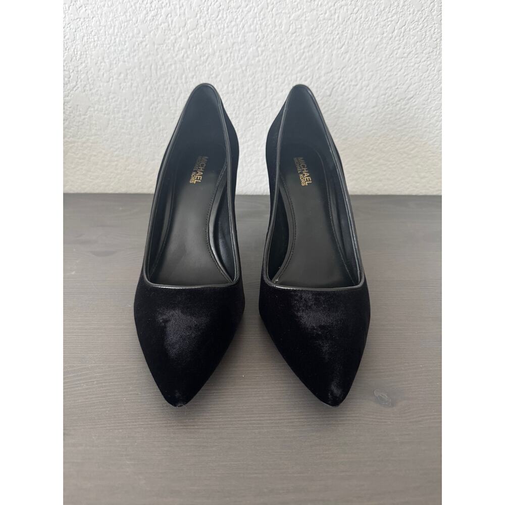 Michael Kors | Black Velvet Mid Height Heels size 7